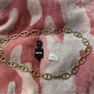 MICHAEL Michael Kors Gold Chain Belt - Sz M/L